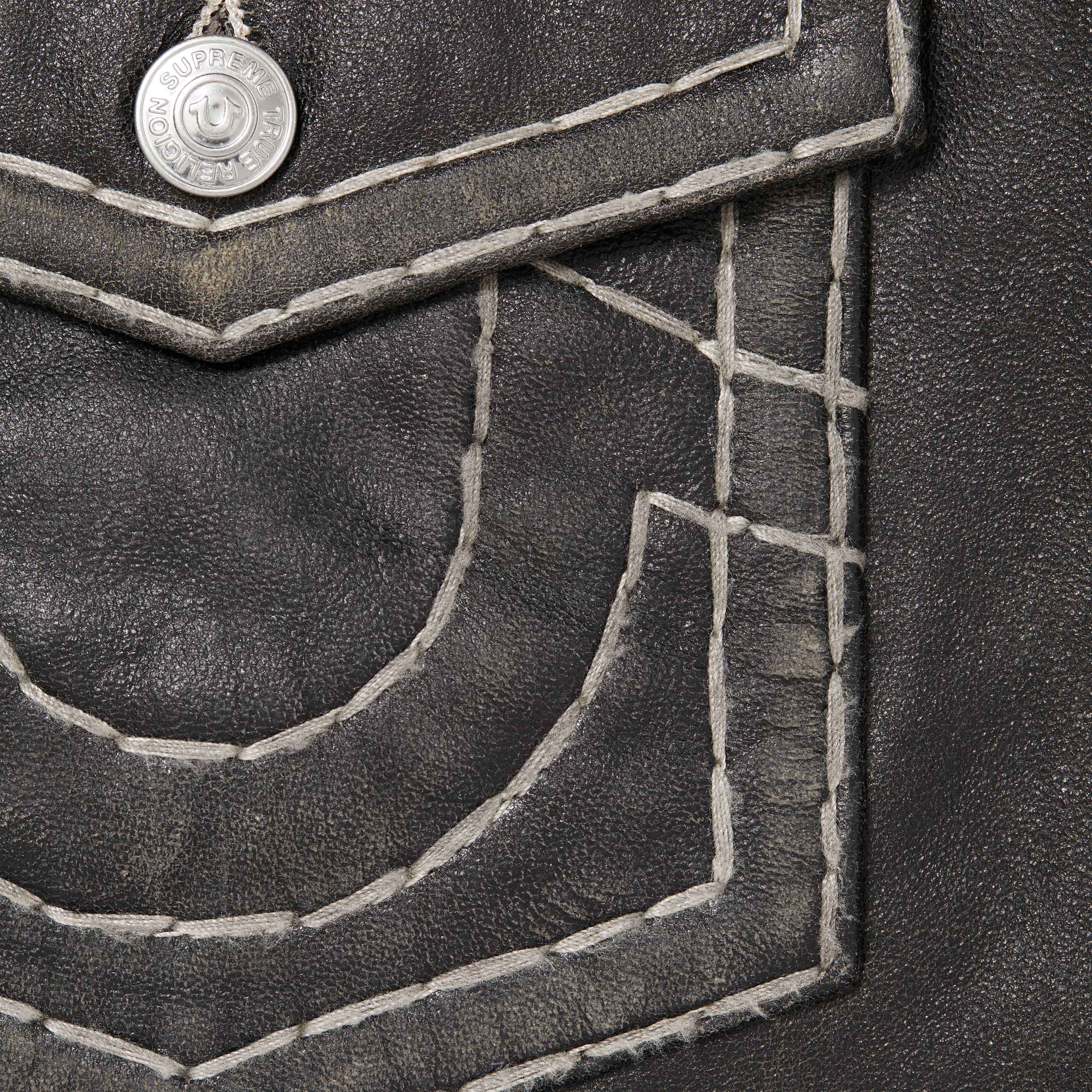 Supreme®/True Religion® Leather Trucker Jacket view 4